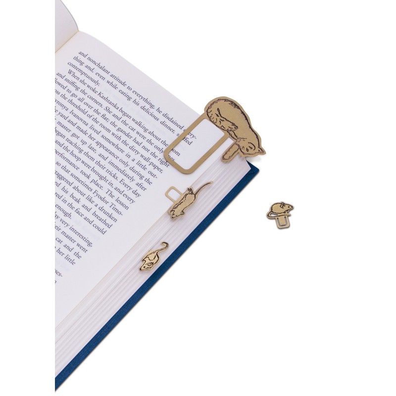 Bookminders Page Markers - Cat & Mouse (set van 3)