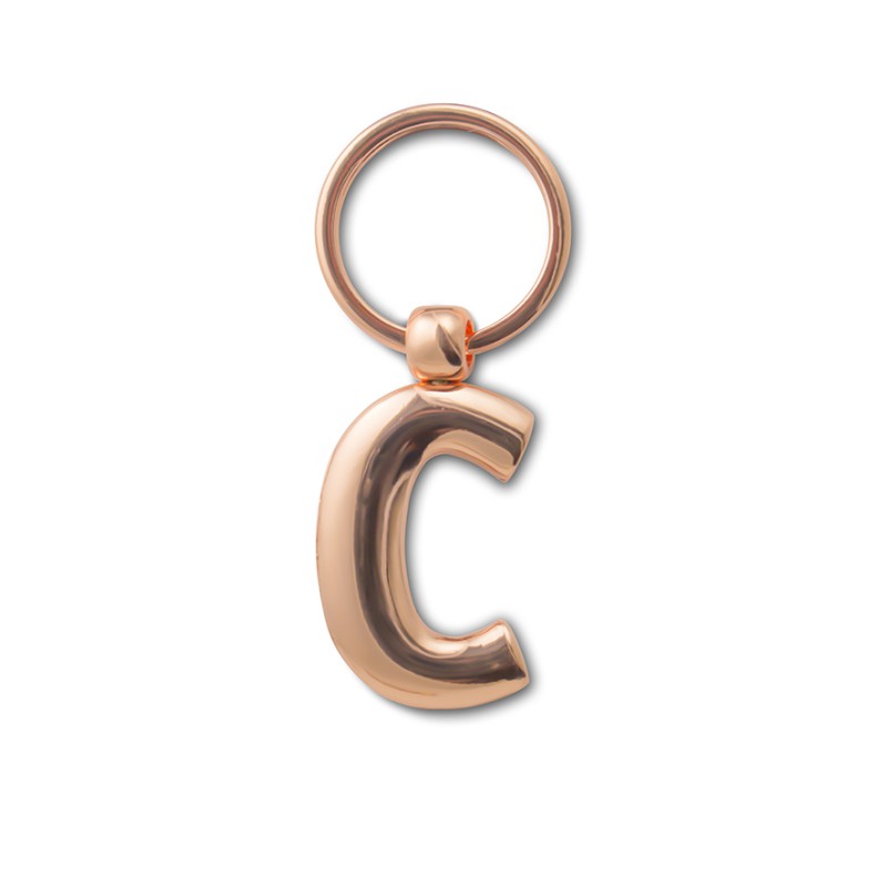 Copper Letter Keyring - C (set van 3)