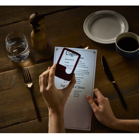 Light Up Menu Magnifier - Aqua (set van 3)
