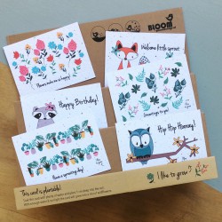 Fleurige bloeikaarten -...