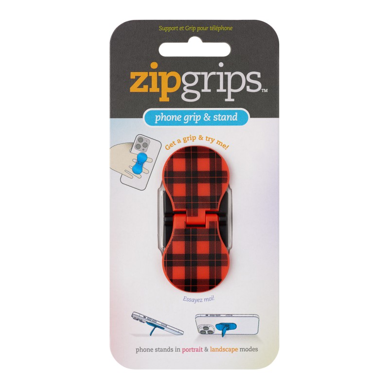 ZipGrips  - Red Tartan