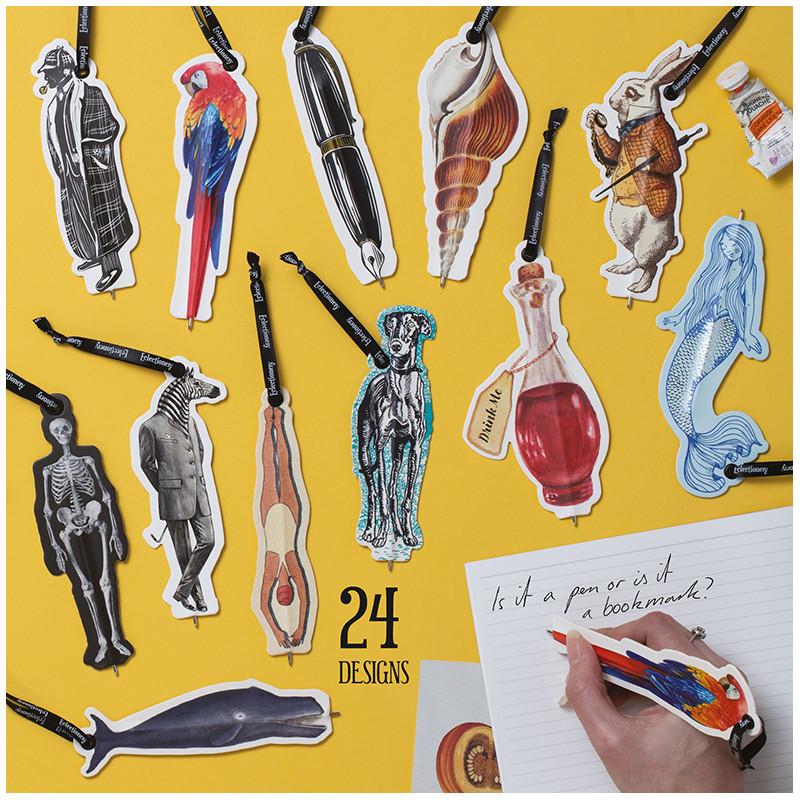 Eclectionery Bookmark Pens - Feather (set van 3)