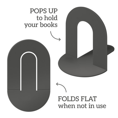 The Pop Up Book End - Charcoal (set van 3)