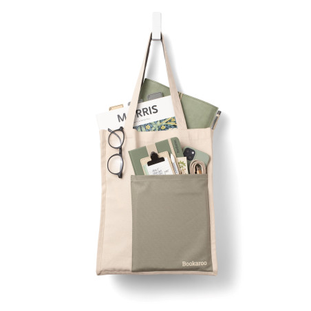 Bookaroo Tote Bag -  Fern & Cream