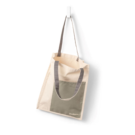 Bookaroo Tote Bag -  Fern & Cream