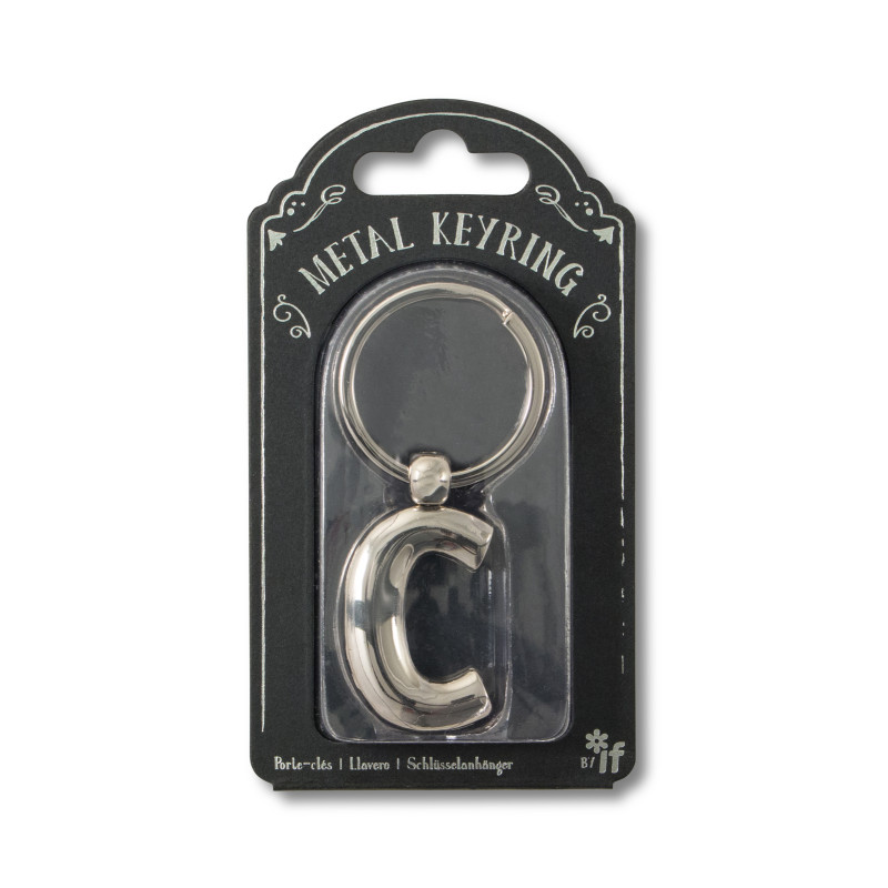 Silver Letter Keyring - C (set van 3)