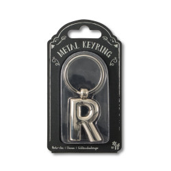 Silver Letter Keyring - R (set van 3)