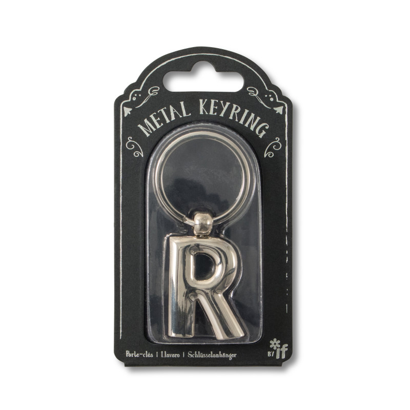 Silver Letter Keyring - R (set van 3)