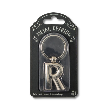 Silver Letter Keyring - R (set van 3)