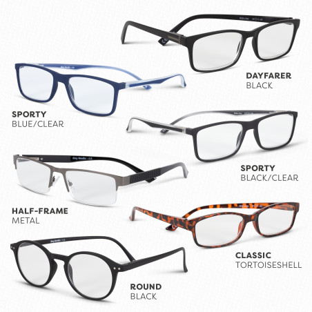 Easy Readers - Bold Blue/Grey (+2.5)