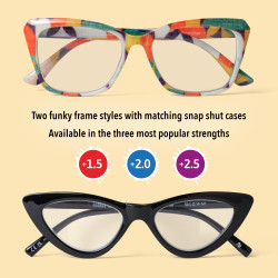 Peggy's Baking Glasses - Pattern (+2.5) (set van 3)