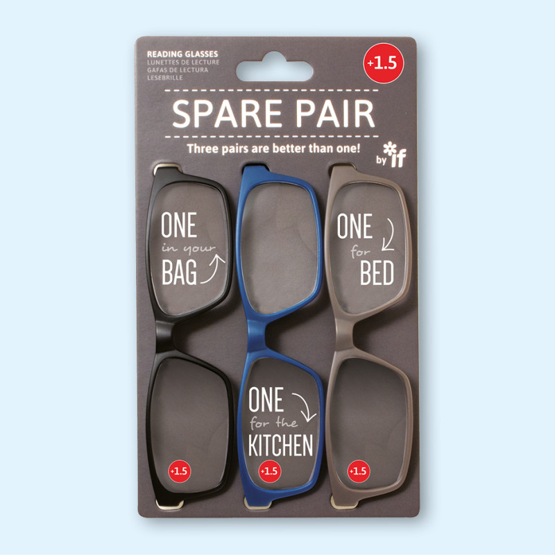 Spare Pair - Reading Glasses (+1.5) (set van 3)
