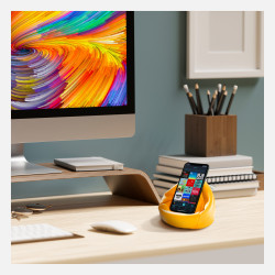 Bookaroo Little Bean Bag Phone Rest - Yellow
