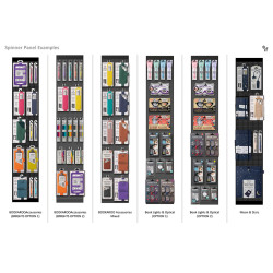 Display | Vloerdisplay by IF (smal - 4 panelen, 120 haken)