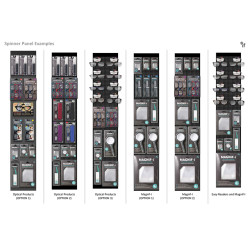 Display | Vloerdisplay by IF (smal - 4 panelen, 120 haken)