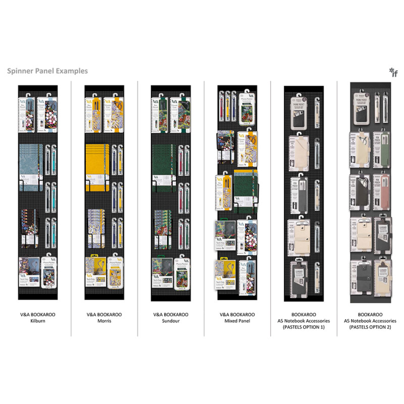 Display | Vloerdisplay by IF (6 panelen, 150 haken)