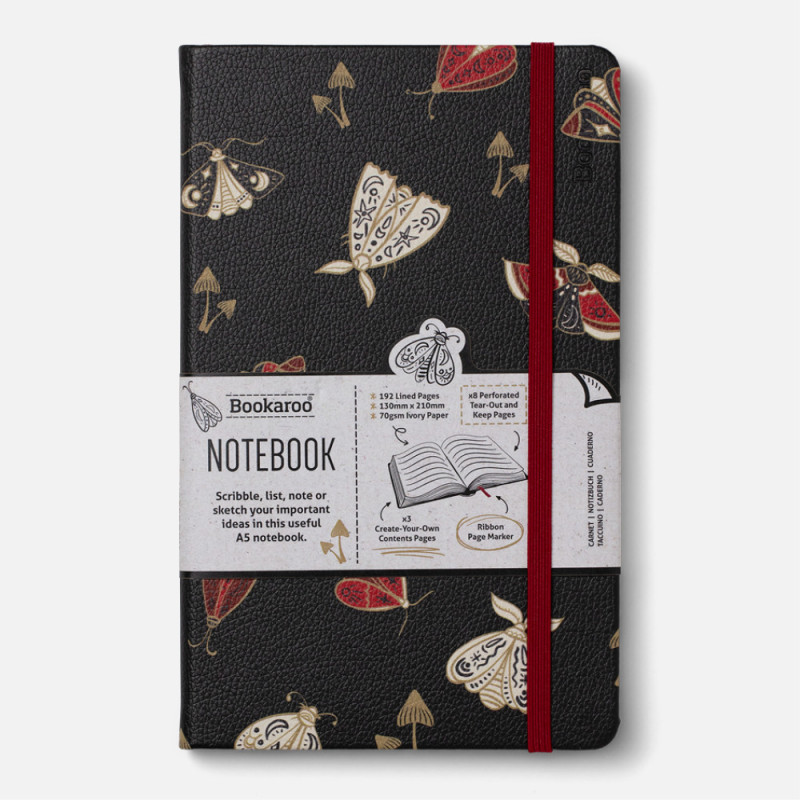 Bookaroo A5 notebook - Dark Moth