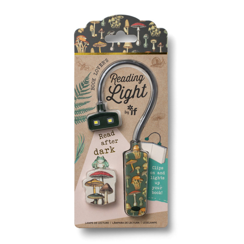 Book Lover's Reading Light - Botanical Mushroom