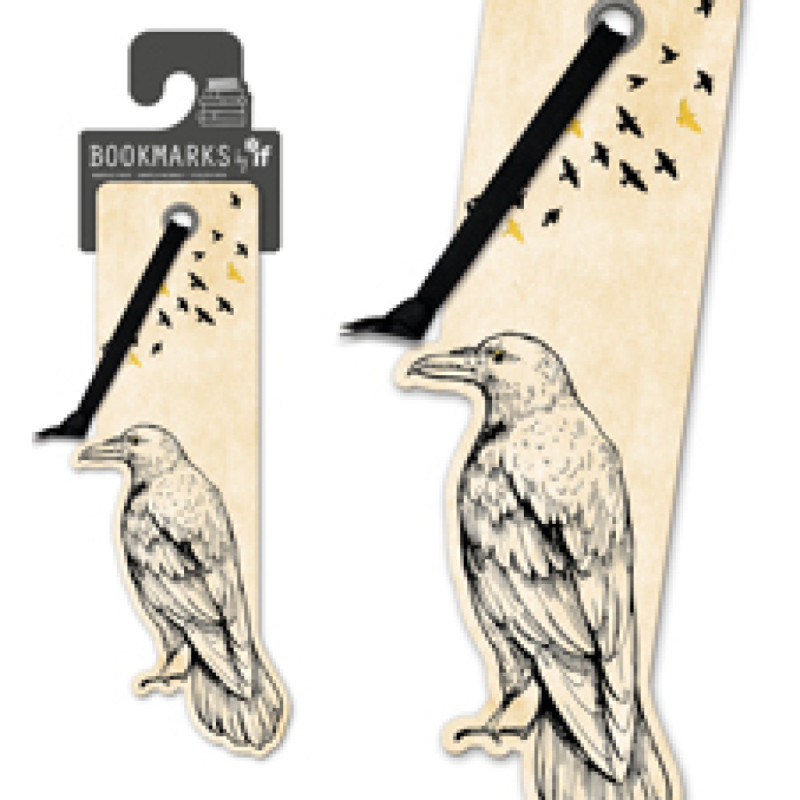 Quirky Bookmarks - Crow (set van 3)