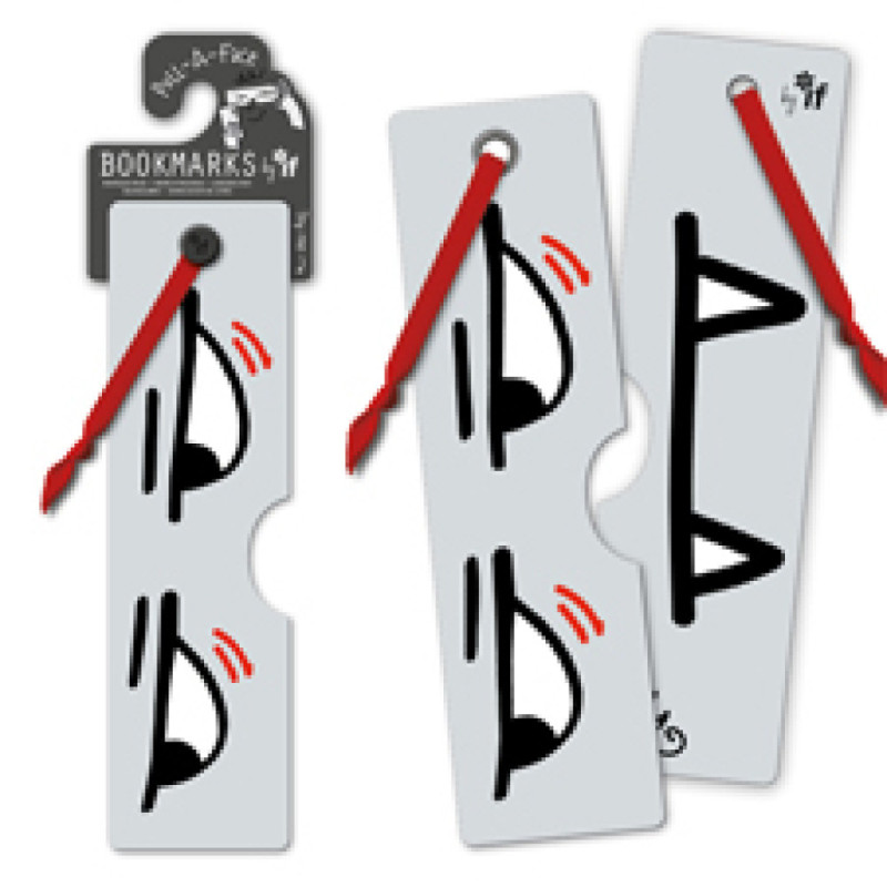 Pull a Face Bookmarks - Look Right (set van 3)