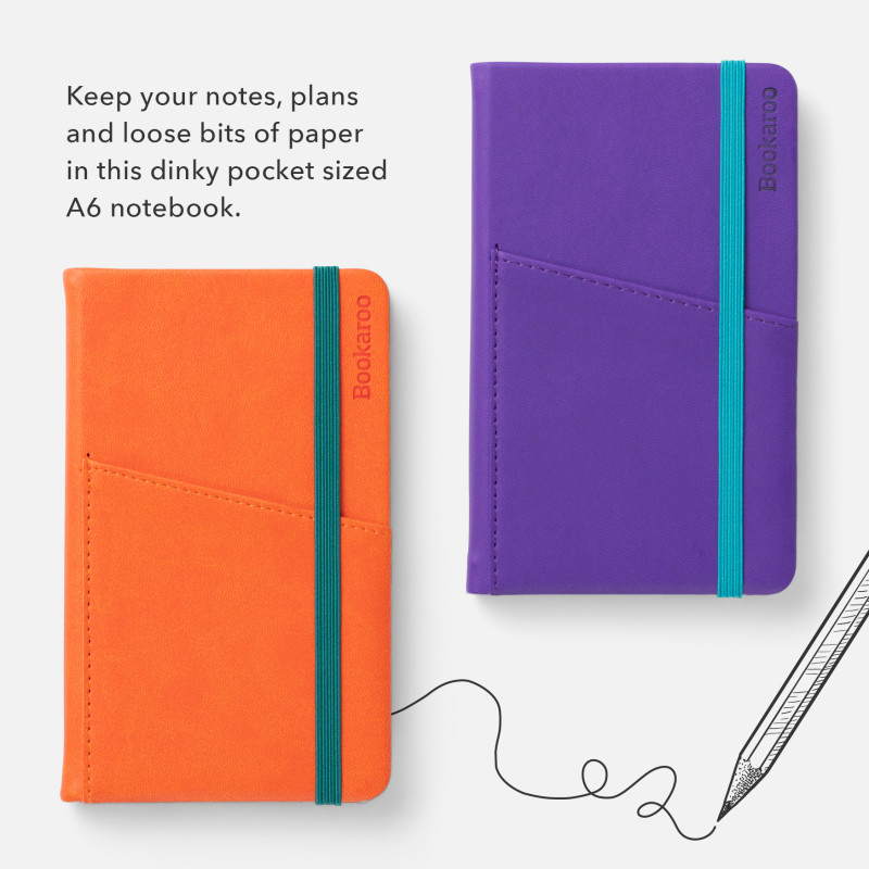 Bookaroo Pocket Notebook (A6) - CHARCOAL