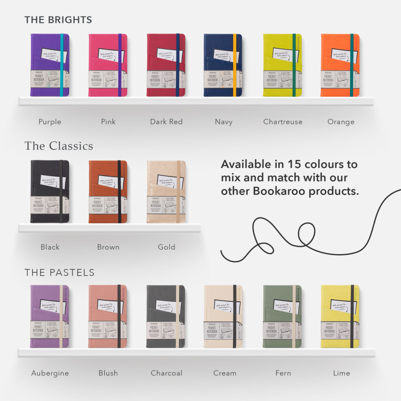 Bookaroo Pocket Notebook (A6) - FERN