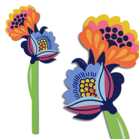 Flower Bookmarks - Folky...