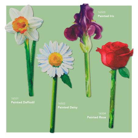 Flower Bookmarks - Folky (set van 3)