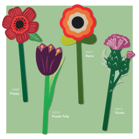 Flower Bookmarks - Thistle (set van 3)