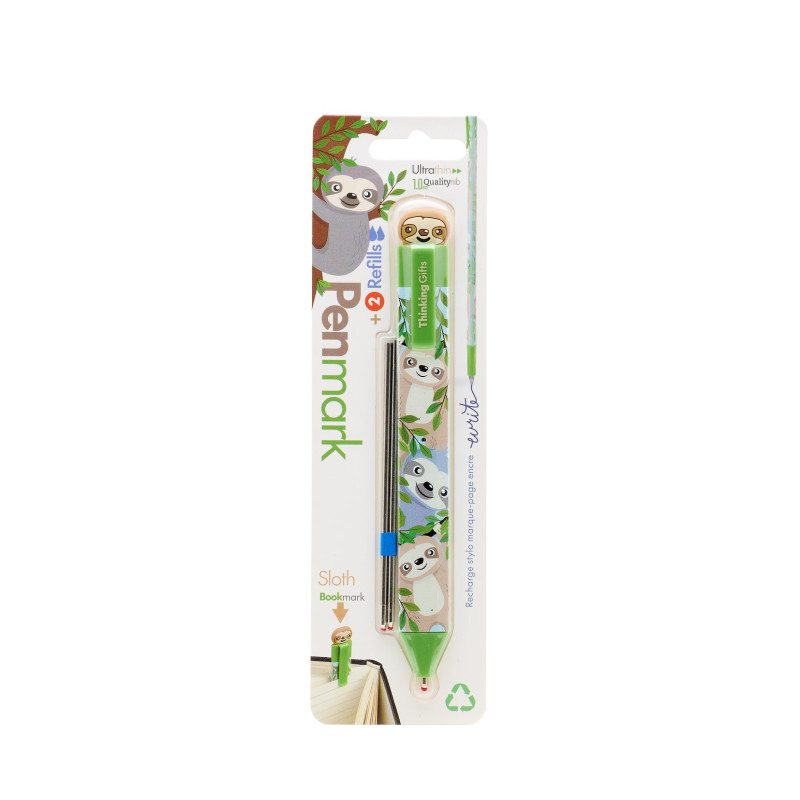 Pen Bookmark - Sloth (set van 6)