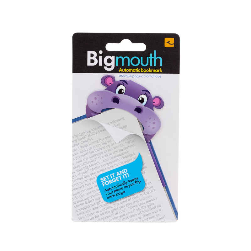 Bigmouth Bookmark - Hippo (set van 10)