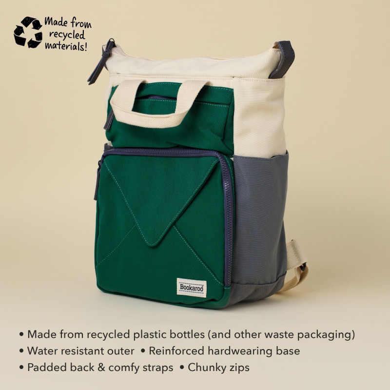 Bookaroo Book (Ruck) Sack - Forest Green