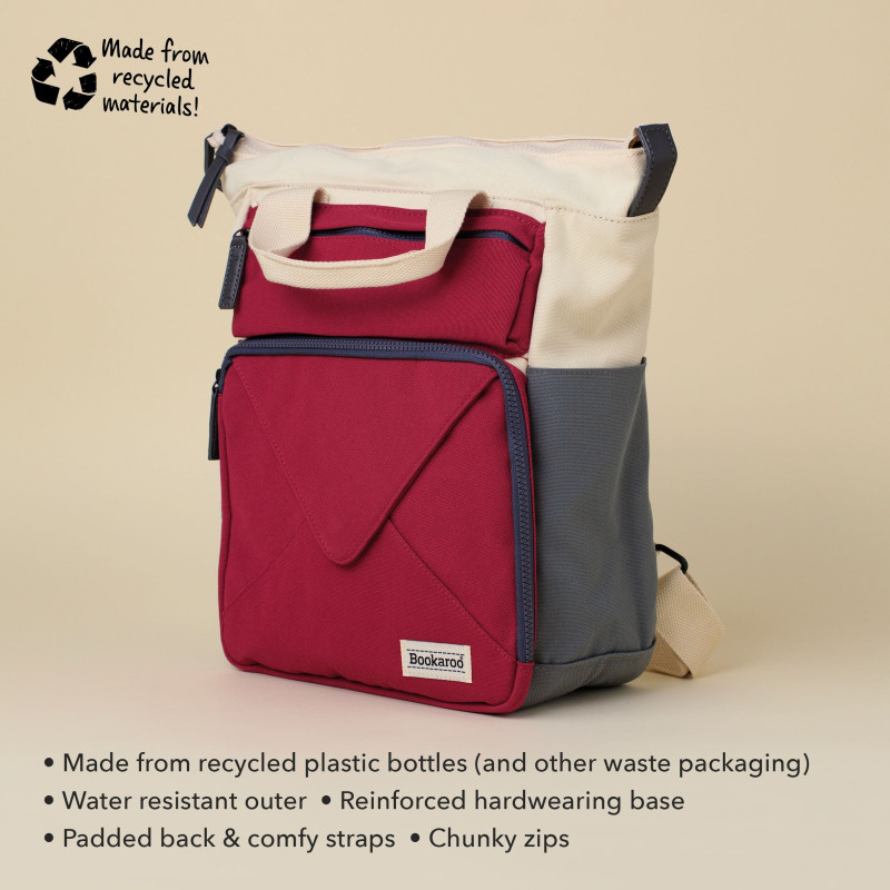 Bookaroo Book (Ruck) Sack - Burgundy