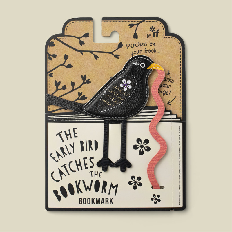 Bookmark Early Bird Catches the Bookworm - Blackbird