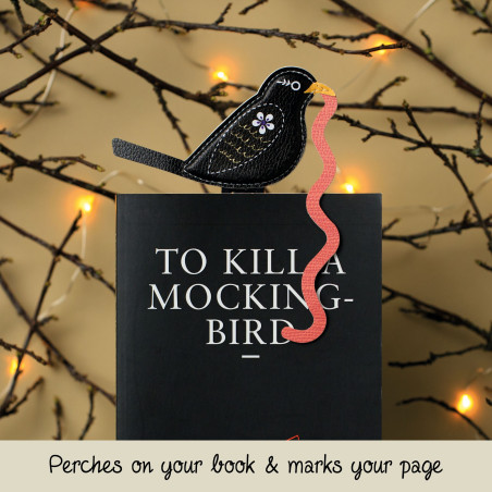 Bookmark Early Bird Catches the Bookworm - Blackbird