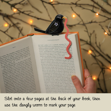 Bookmark Early Bird Catches the Bookworm - Blackbird