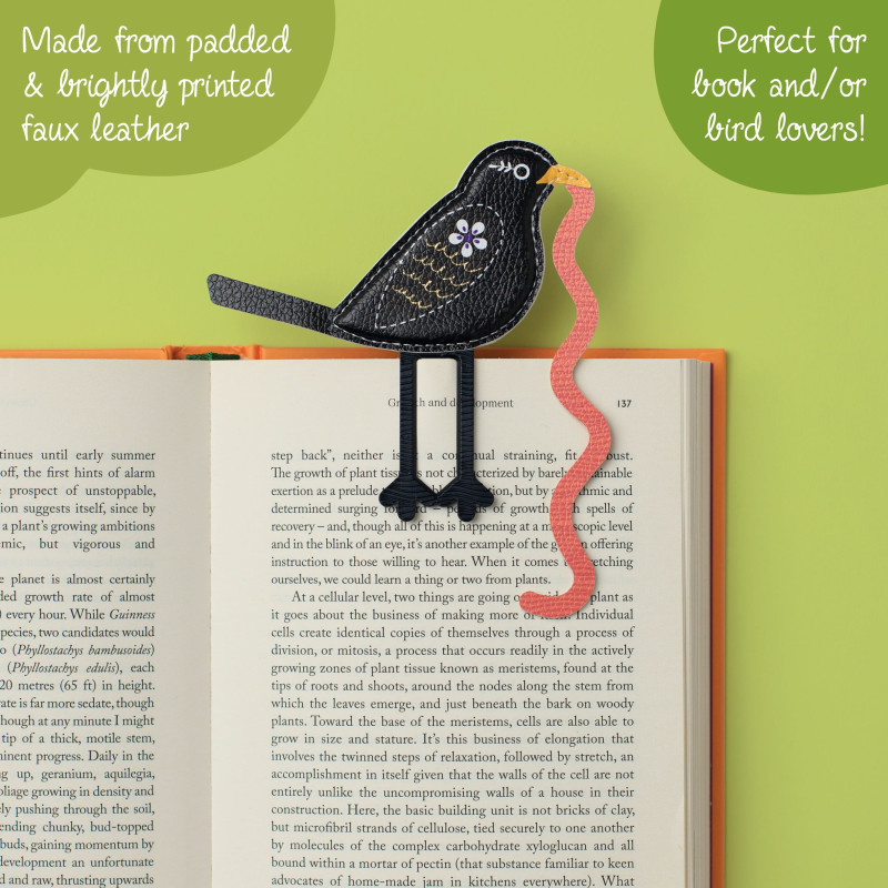 Bookmark Early Bird Catches the Bookworm - Blackbird