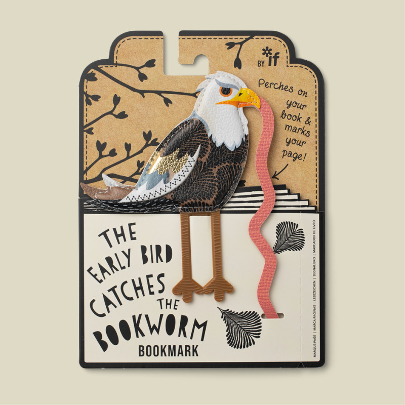Bookmark Early Bird Catches the Bookworm - Eagle