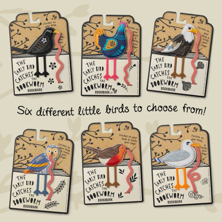 Bookmark Early Bird Catches the Bookworm - Owl