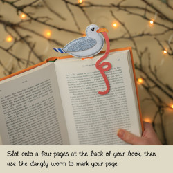 Bookmark Early Bird Catches the Bookworm - Seagull