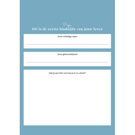 Papa, ik wil je verhaal weten