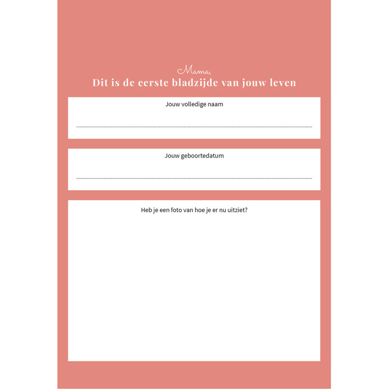 Mama, ik wil je verhaal weten