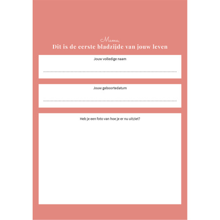 Mama, ik wil je verhaal weten