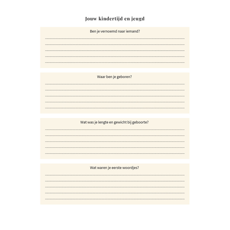 Mama, ik wil je verhaal weten