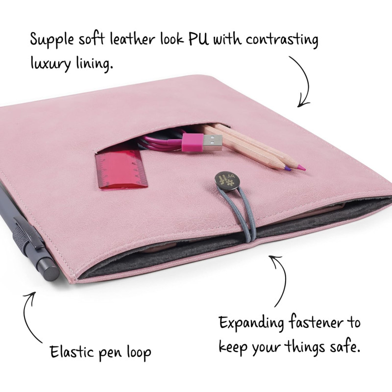 Bookaroo Books & Stuff Pouch - Pale Pink