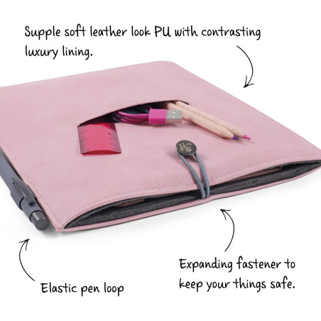 Bookaroo Books & Stuff Pouch - Pale Pink