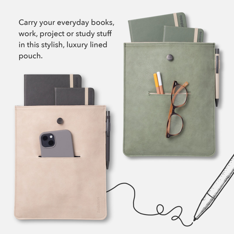 Bookaroo Books & Stuff Pouch - Pale Pink