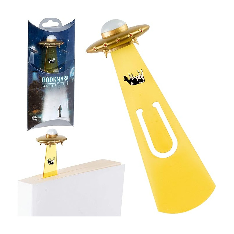 UFO Bookmark - Gold