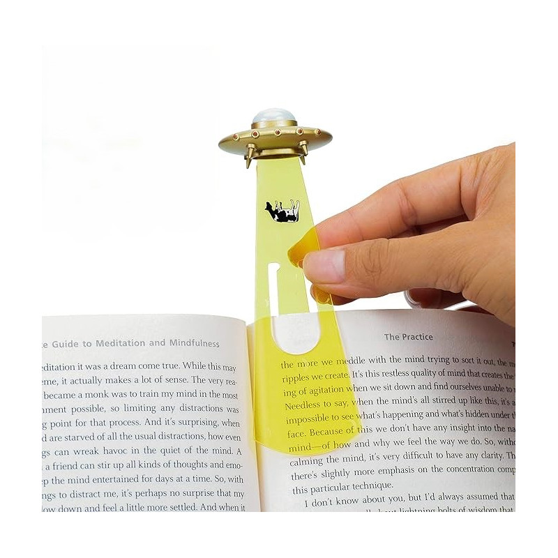 UFO Bookmark - Gold
