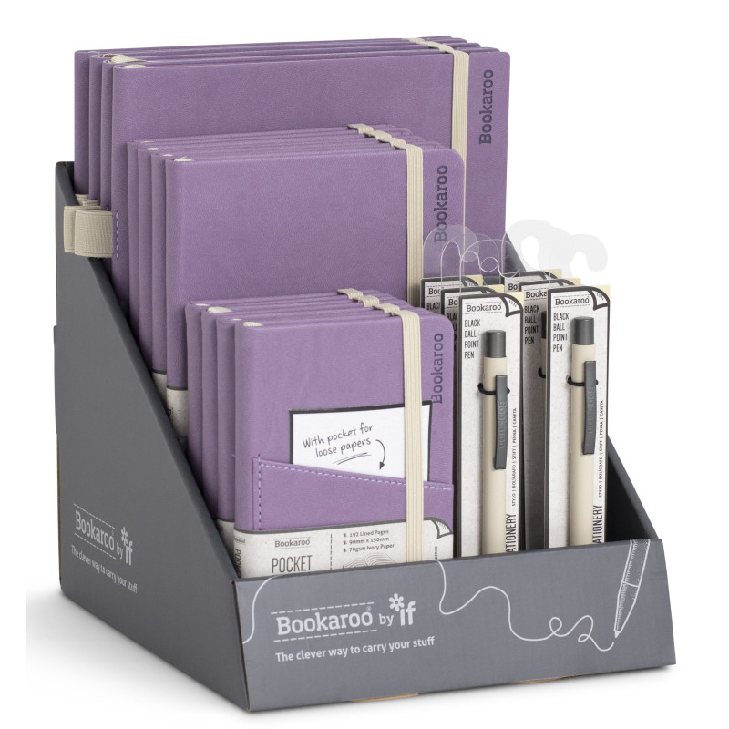 Display | Bookaroo Notebook & Pen - Aubergine
